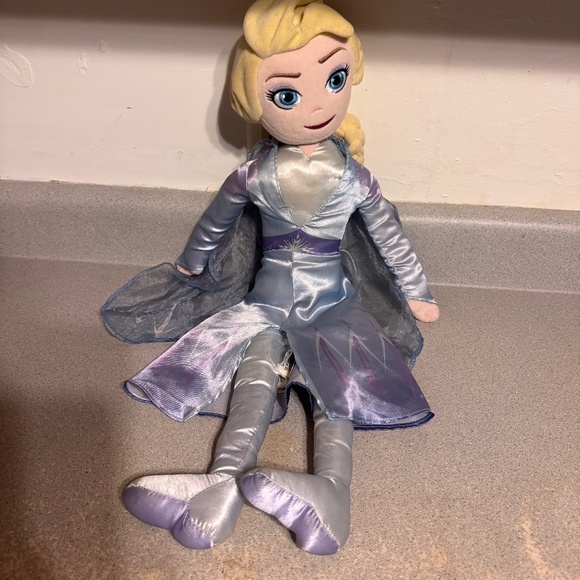 Disney Other - Disney Elsa Doll with Silver and Purple Dress